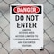 Signmission Do Not Enter Limited Access Area Danger Sign, Plastic, 10in W x 14in L, 2PK OS-2PACK-DS-P-1014-V-2134 - alternate 2